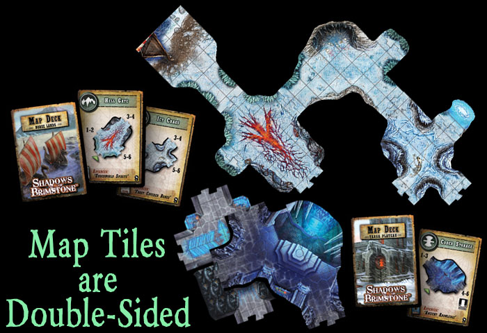 Map Tiles Interlock and are Double-Sided