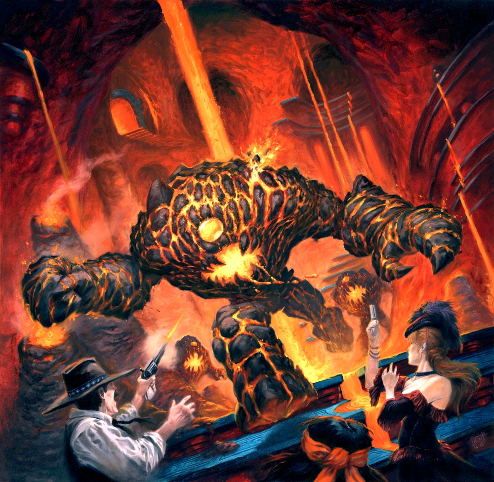 Lava Man in the Caverns of Cynder